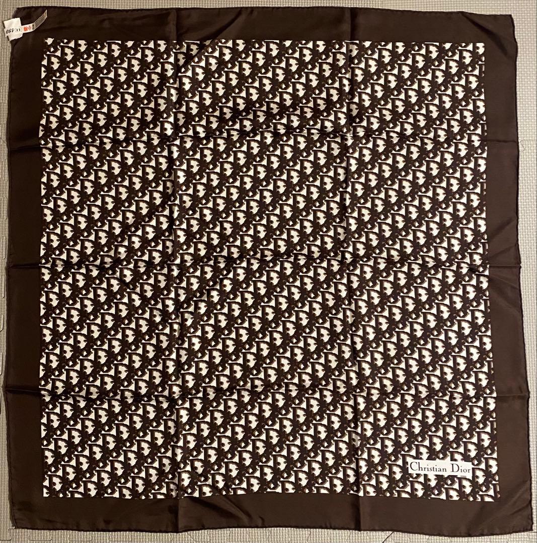 Christian Dior ディオール トロッター柄シルクスカーフ