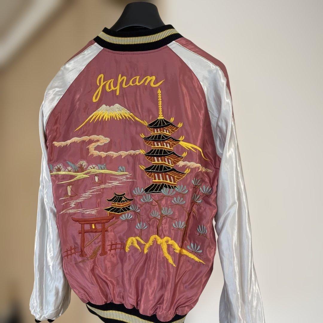 東洋エンタースカジャン ドラゴン・虎・日本風景刺繍