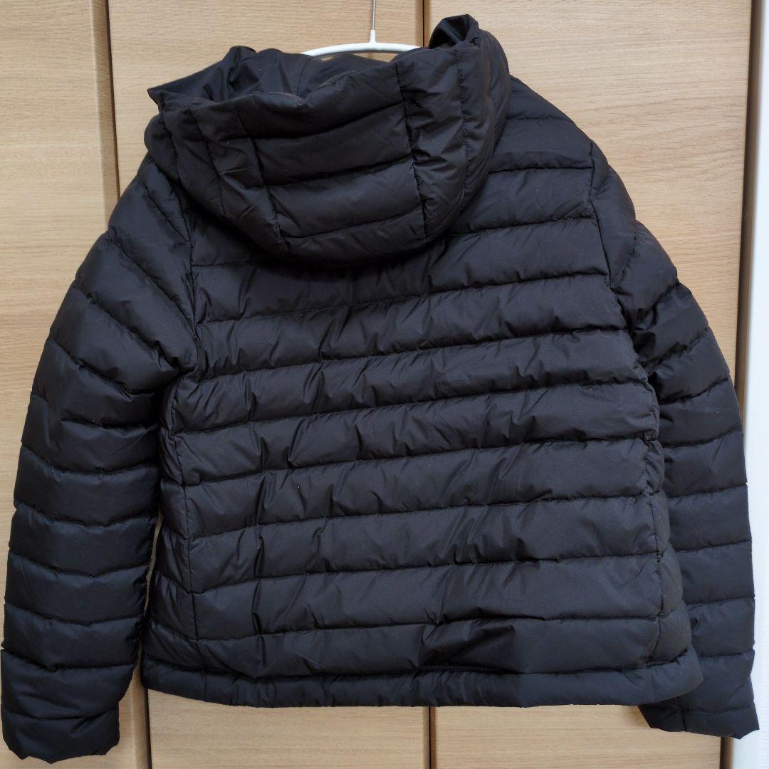 DANTON 　フード付ダウンジャケット XS　ブラック