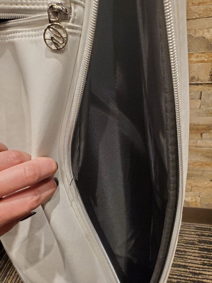 DESCENTE ホワイト キャディバッグ