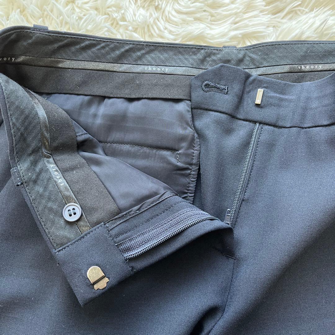 美品　セオリーtheory カラーレスJK　セットアップ　パンツスーツ L