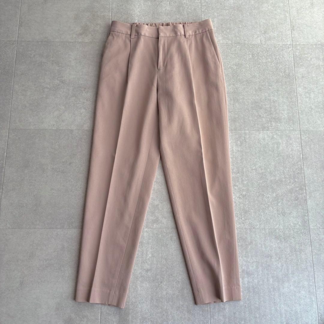 グリーンレーベルリラクシング ドビーカルゼ D ノーラペル パンツスーツ 38