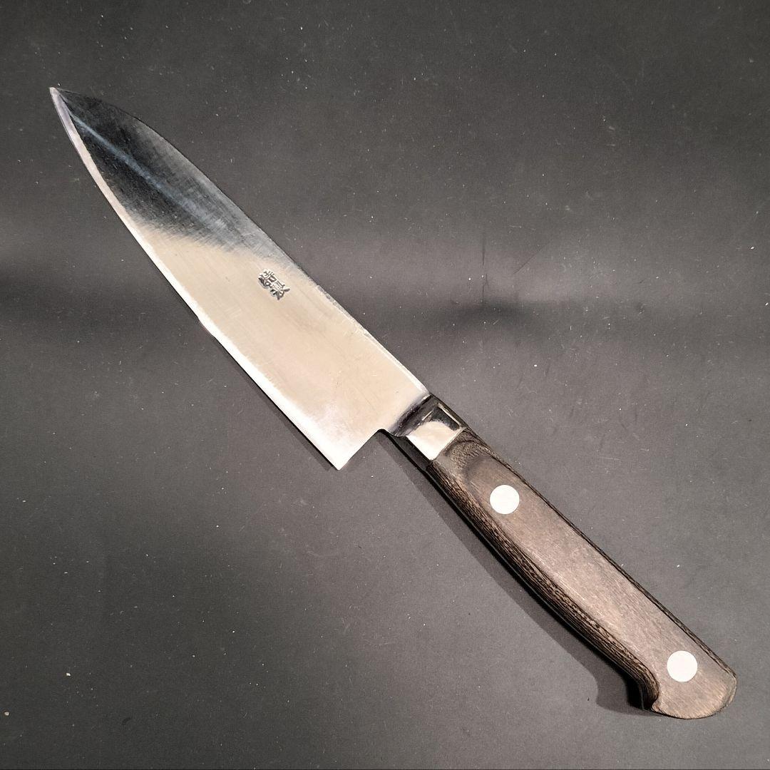 有次 特製 日本鋼 ハガネ 小 三徳 16cm 研ぎ済み 京都 包丁