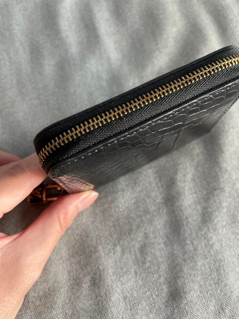 超美品 ルイヴィトン クロコダイル ジッピーパース ブラック