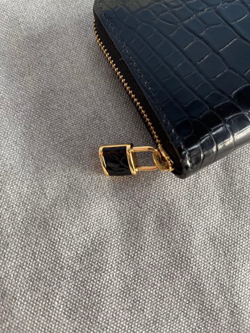 超美品 ルイヴィトン クロコダイル ジッピーパース ブラック