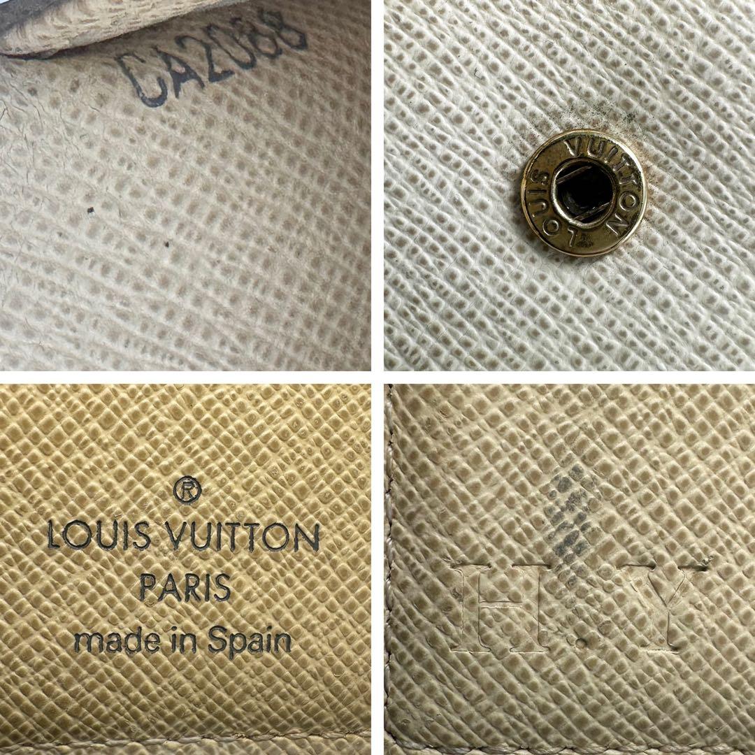 【美品】ルイヴィトン ポルトフォイユ マルコ 財布 ダミエアズール CA2088