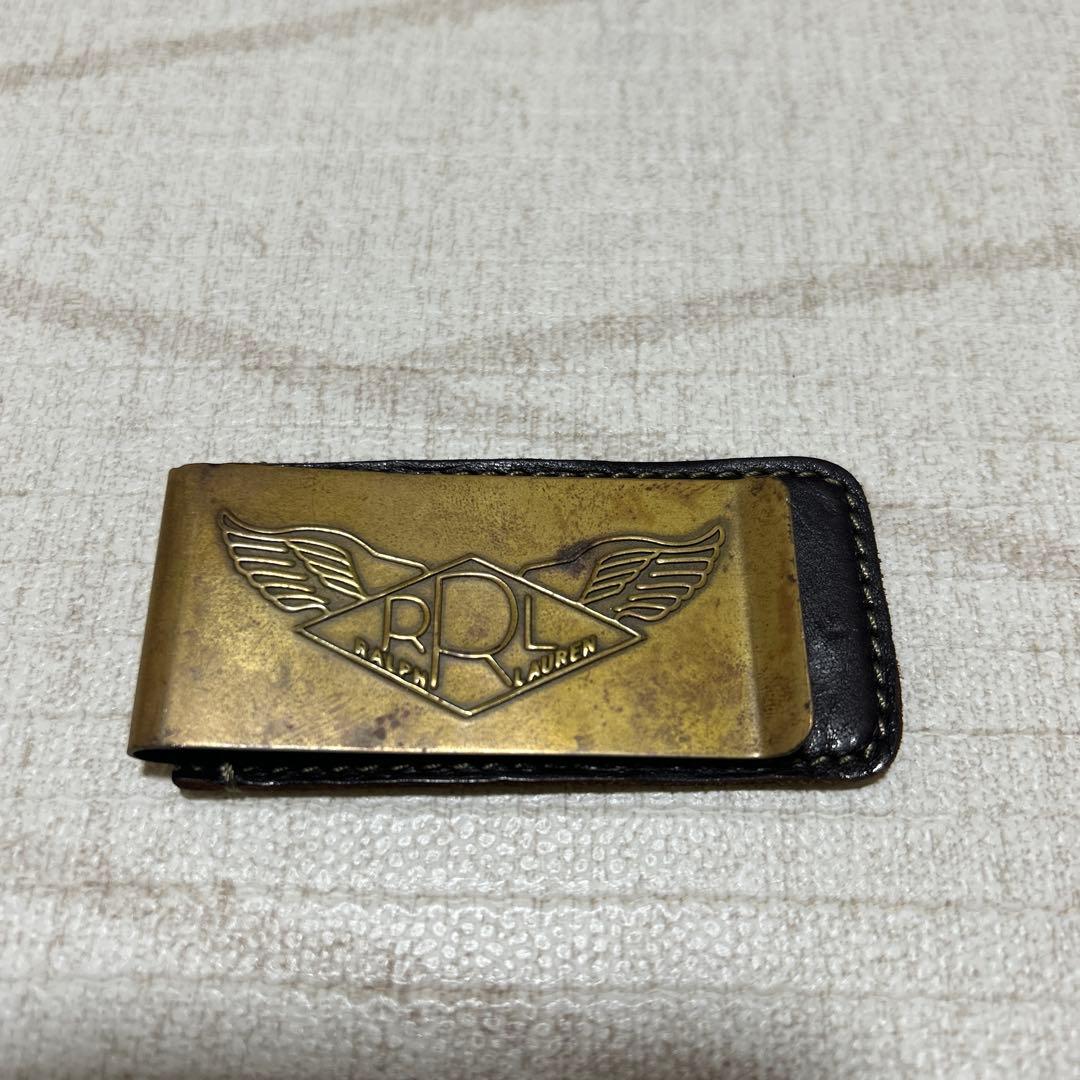 希少　DOUBLE RL & CO. レザー マネークリップ