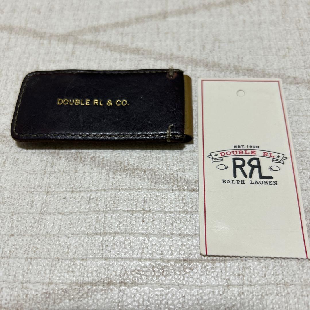 希少　DOUBLE RL & CO. レザー マネークリップ