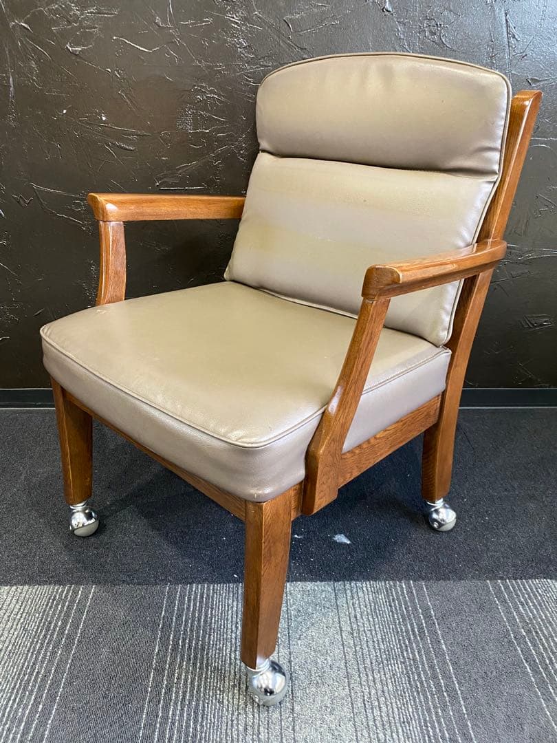 レトロ　キツツキマーク　チェア　椅子　キャスター　ヴィンテージ オフィスチェア