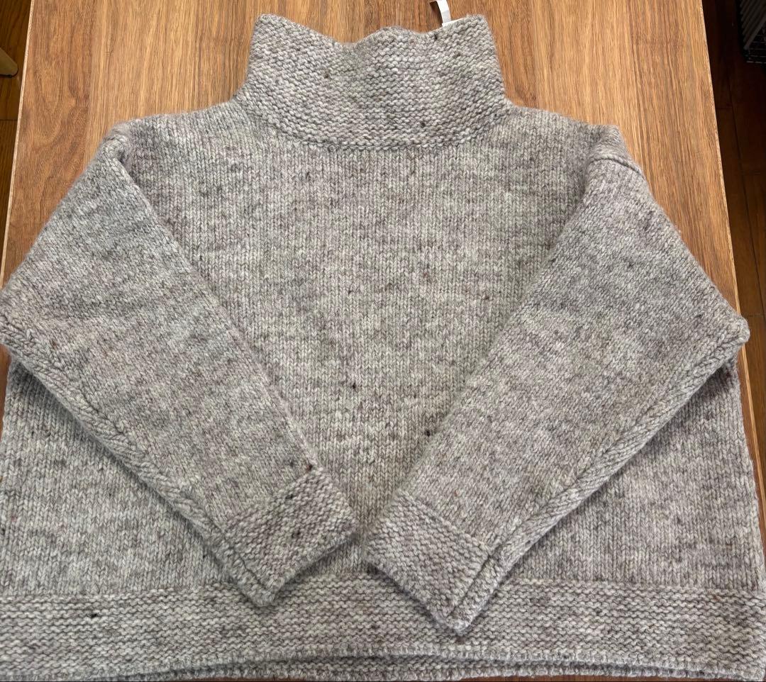 美品◇ICHI Antiques◇ボトルネックオーバーニット◇グレー