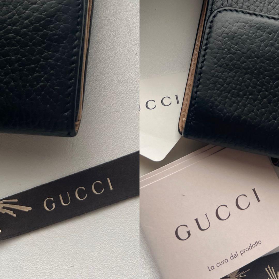 91 極上美品 GUCCI グッチ 2つ折り財布