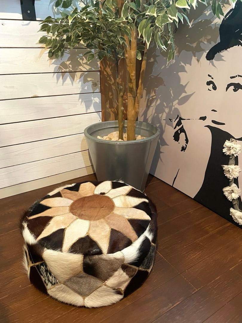 【新品未使用】ハラコプフ クッションスツール 直径約40cm