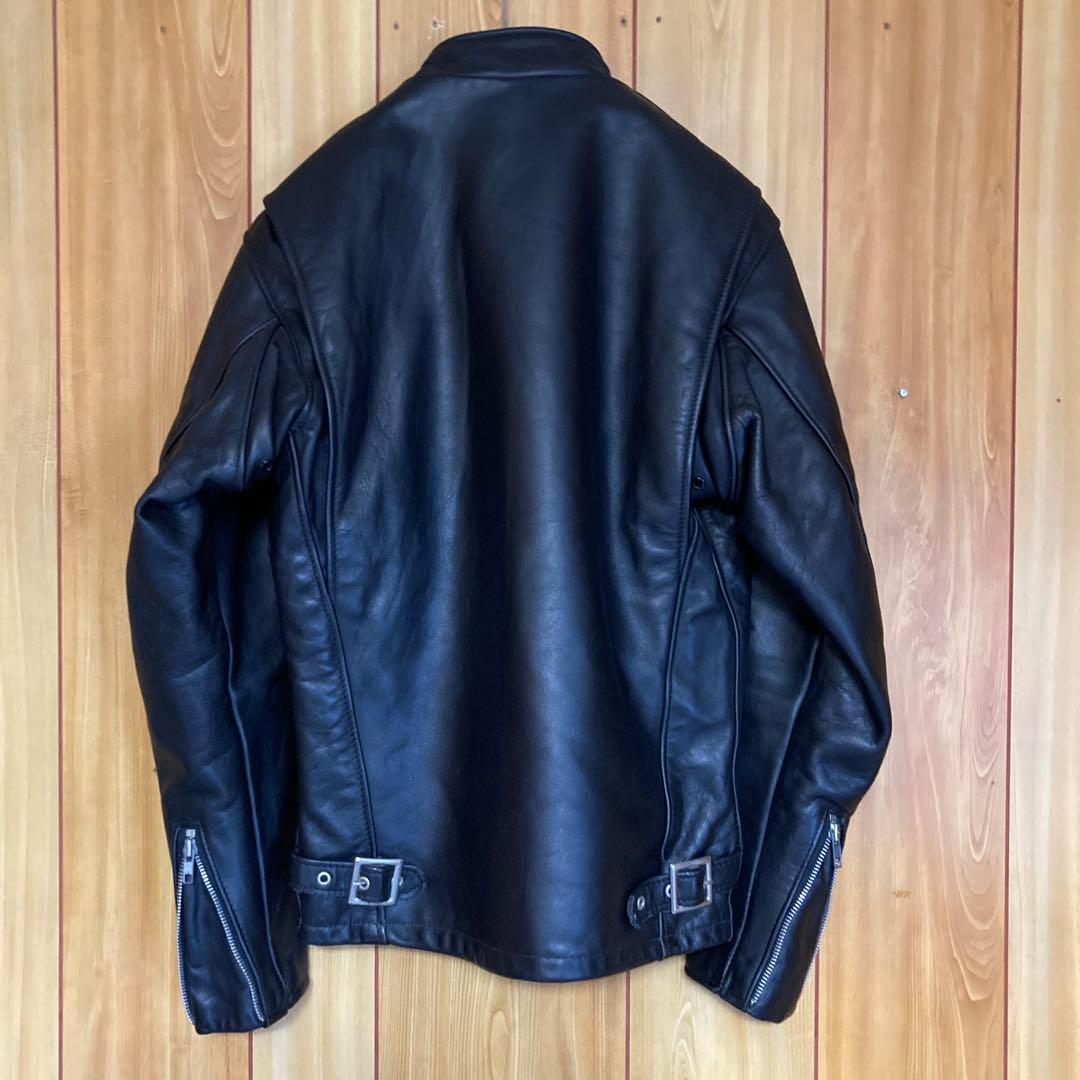 Schott 641 シングルライダース　 ボアライナー付 サイズ34 ブラック