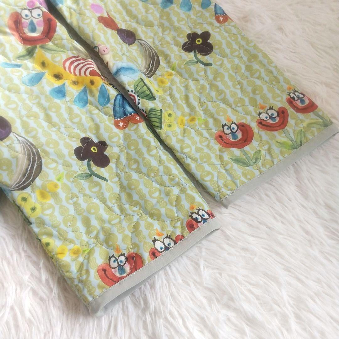 【美品】アルベロベロ リバーシブル キルトコート 刺繍 総柄 フリー