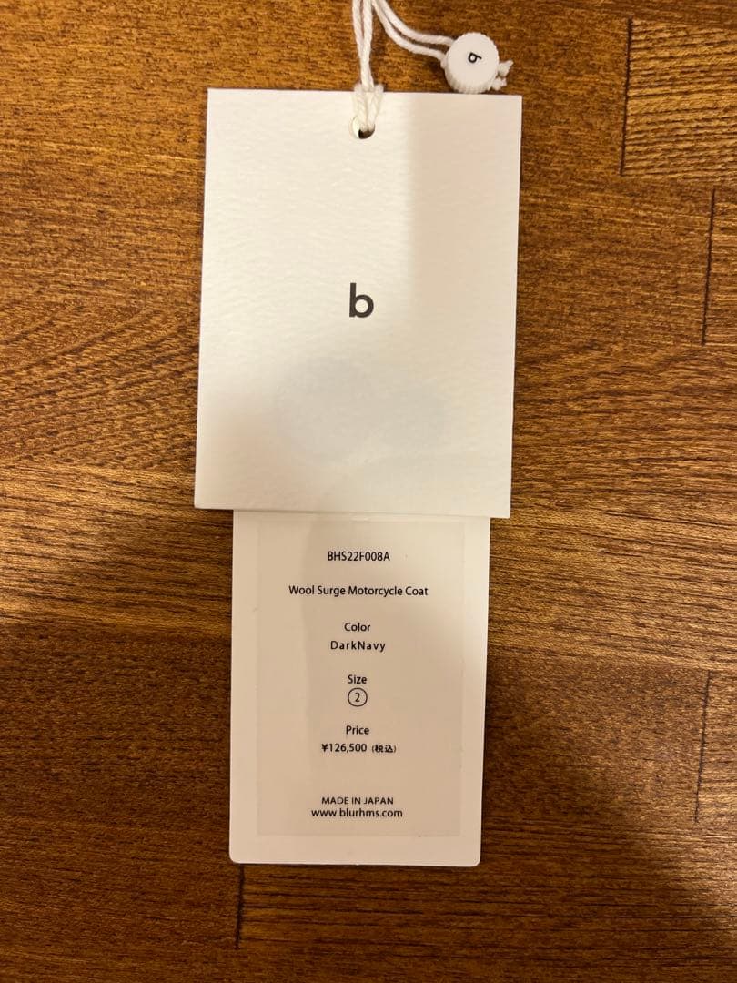 y*u様 Blurhms Wool Surge Motorcycle Coat