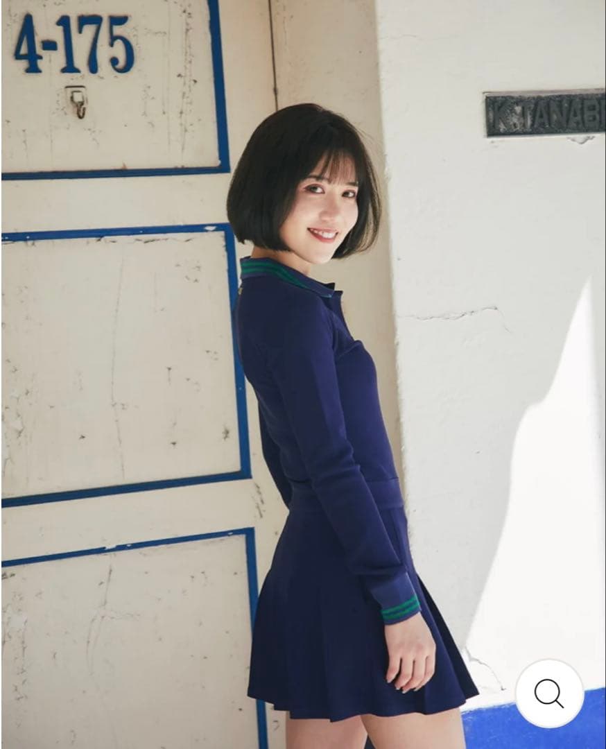 エースアンドレア　ALL DAY ベルト付きポロワンピース