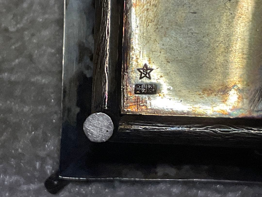 銀製／灯籠　（銀製ですが、製作は不明？）ボンボニエール　蓋が開きます。【銀製】