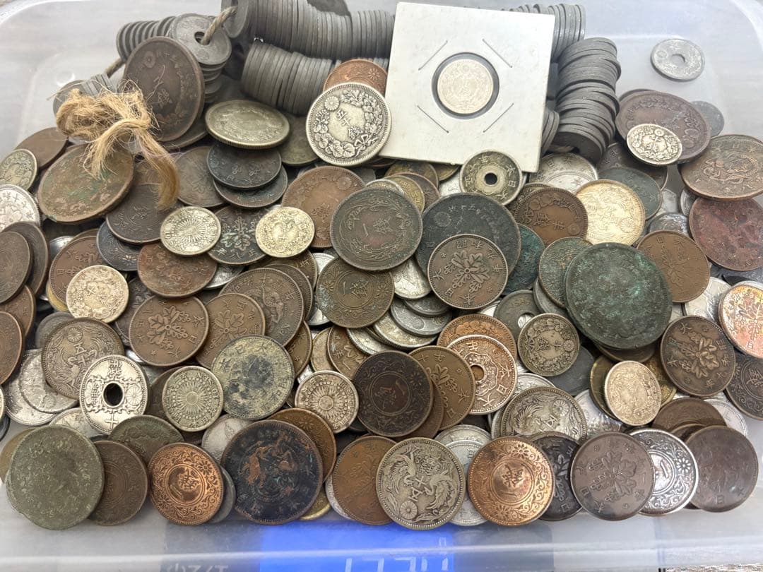 古銭まとめ　1374g 銀貨　銅貨　大量