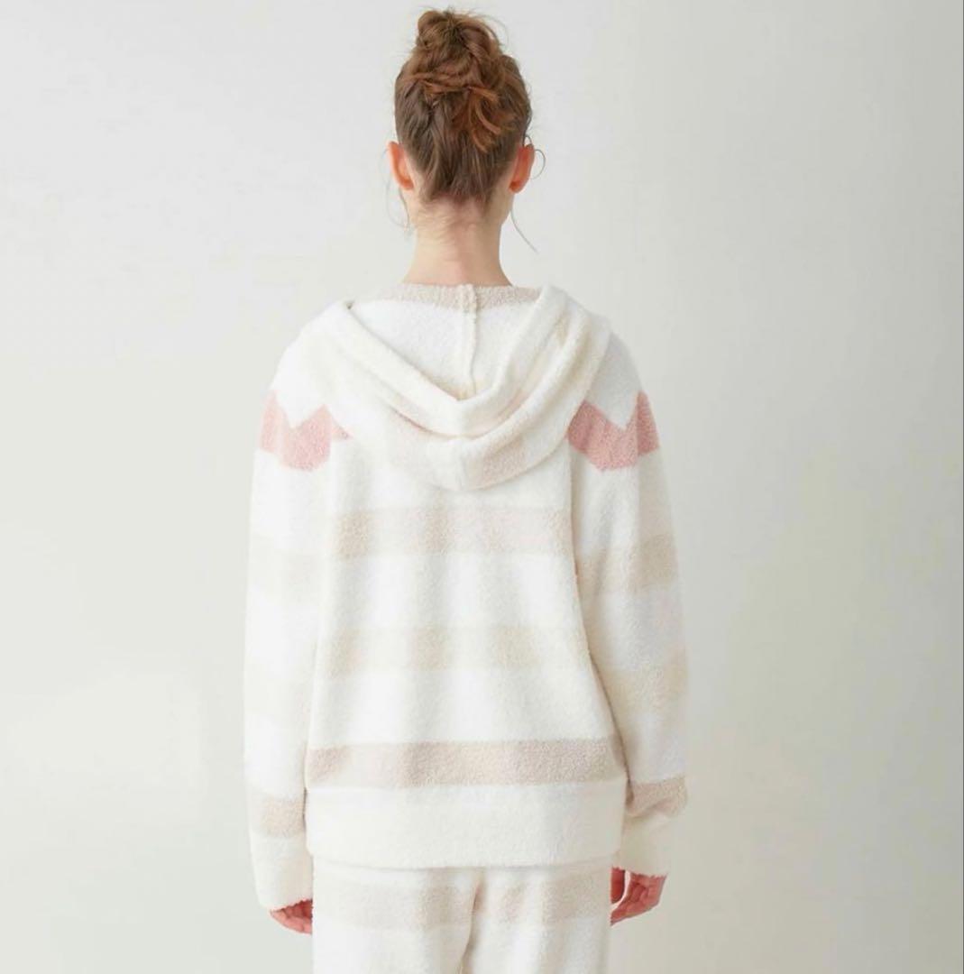 【未開封】ジェラートピケ2点セット★ベビモコ5ボーダーパーカーロングパンツピンク