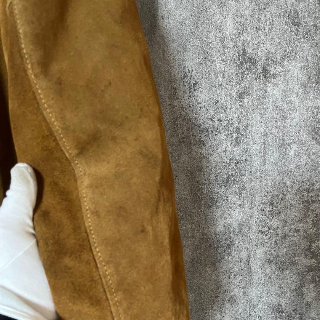 80's Schott スエード レザージャケット USA製 ジップアップ 42