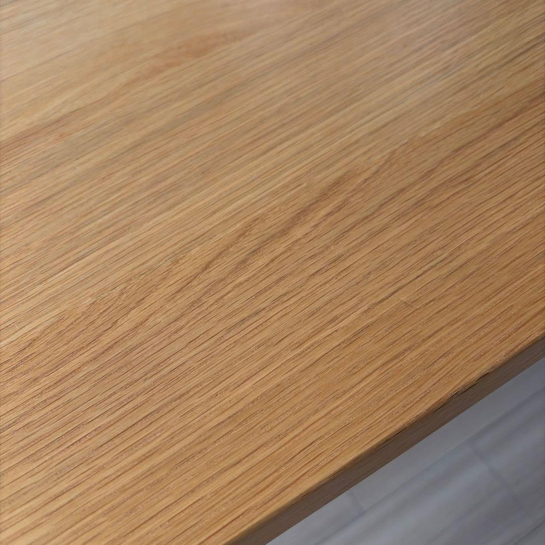 【廃盤希少】無印良品 オーク材 板と脚でできた木製テーブル 140×80cm