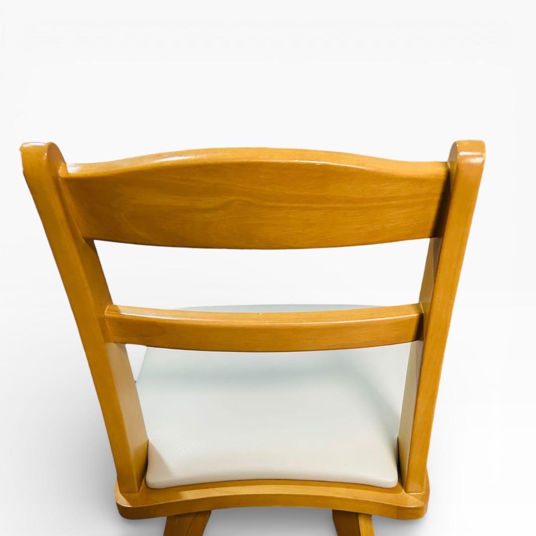 【美品】ニトリ 回転チェア 4脚 ダイニングチェア ホワイト