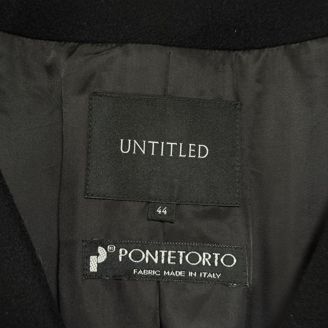 アンタイトル VネックノーカラーコートPONTETORTO 44 大きいサイズ