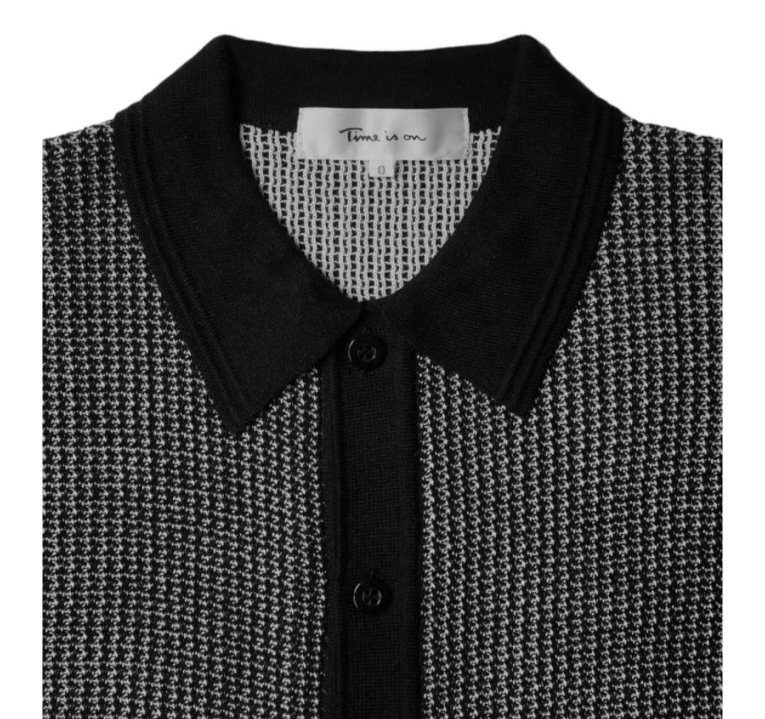 time is on 襟付き カーディガン タイムイズオン 新品未使用　ブラック