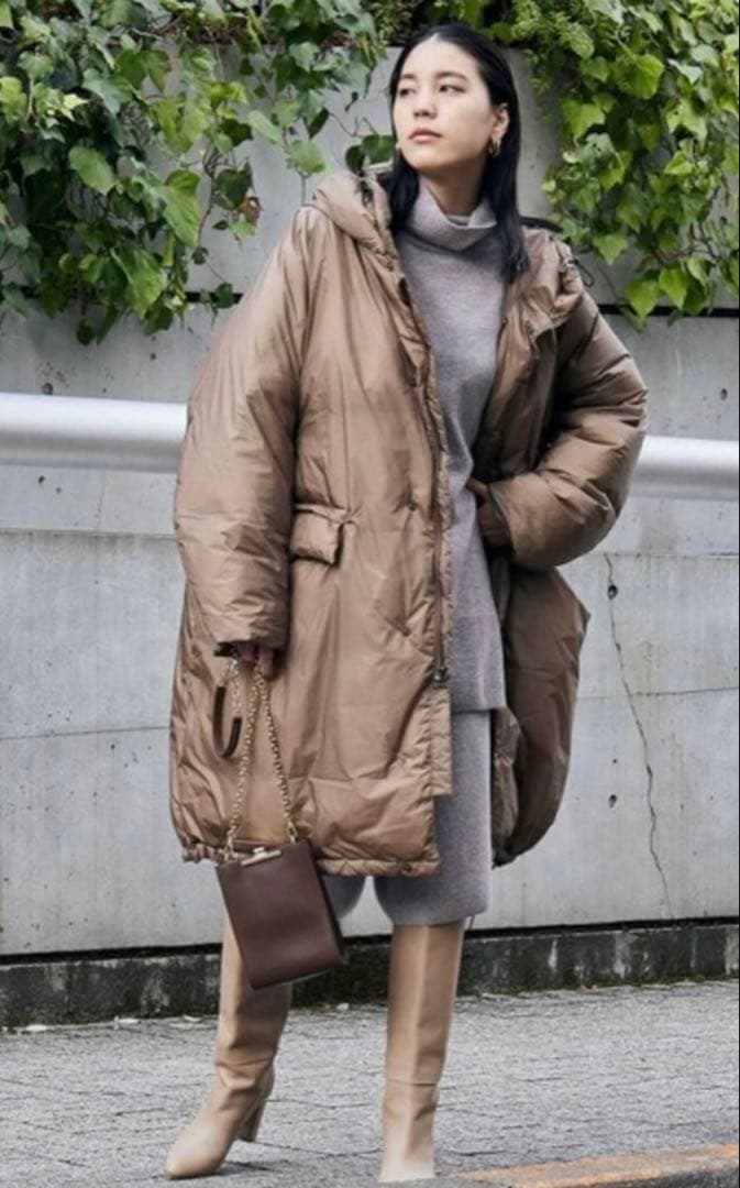 超美品 Chaos カオス REMI RELIEF 別注 ダウンコート モカ