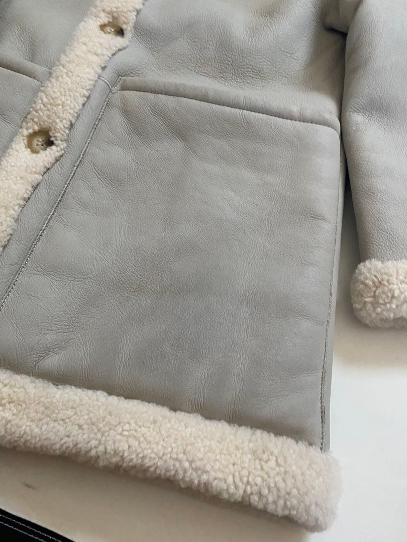 トリーバーチ TORY BURCH ムートンコート リバーシブル リアル羊革ボア