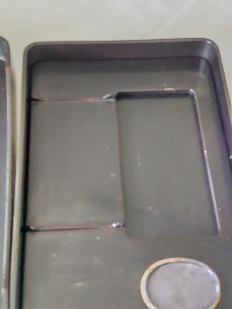 艶消し古漆塗り硯箱