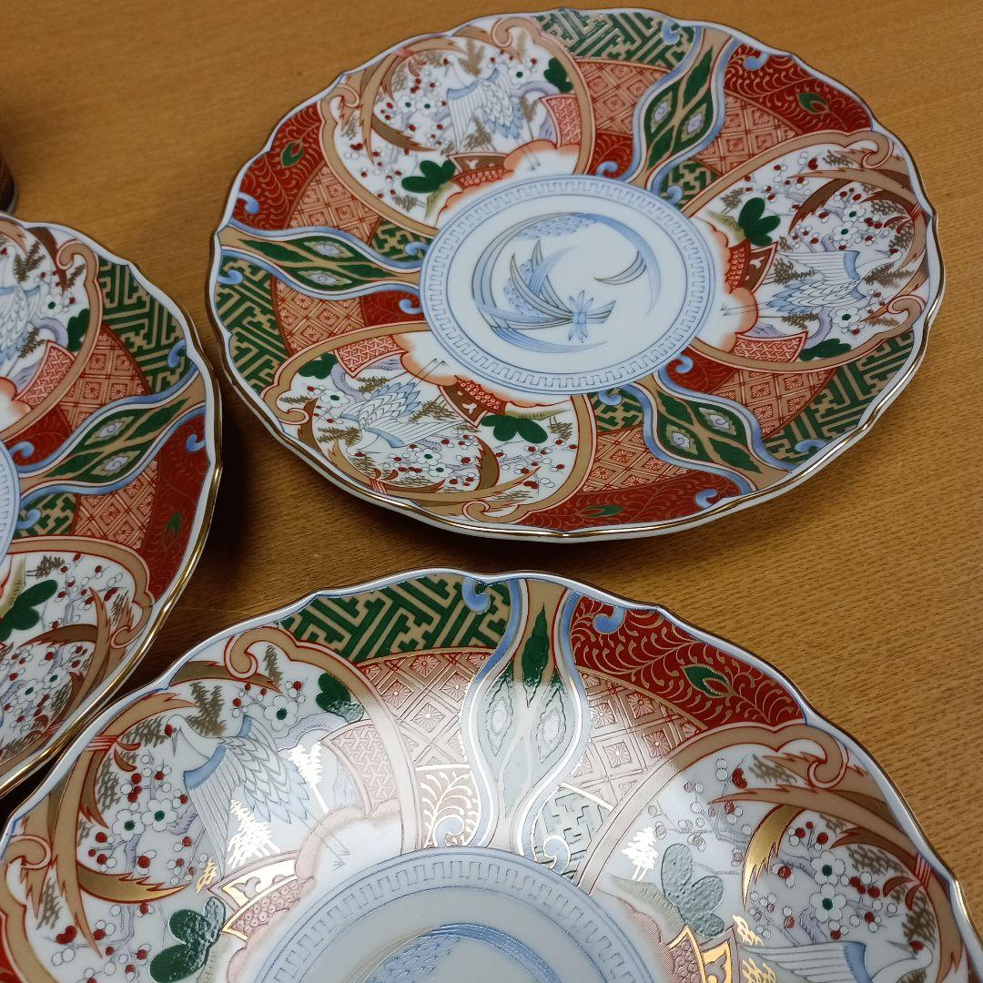 美濃焼 庫山窯 金彩 中皿5枚 セット