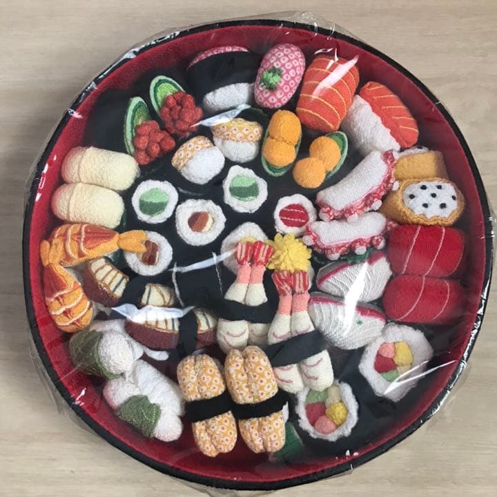新品未使用 ☆ちりめん工房 ☆ ちりめん細工 ☆お寿司セット