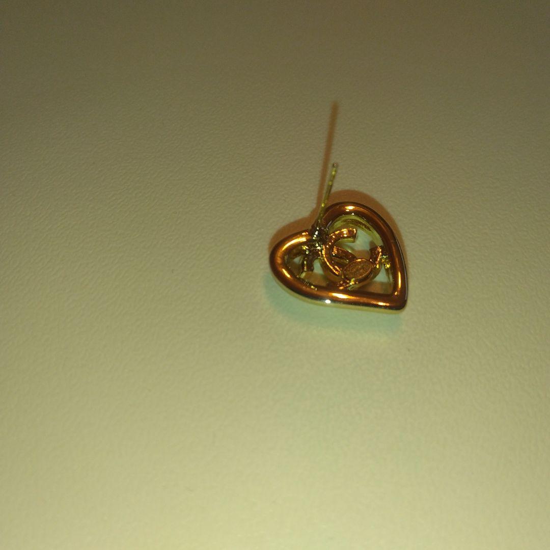 【極美品】CHANEL シャネル / ハート CC ロゴ ピアス　ココマーク