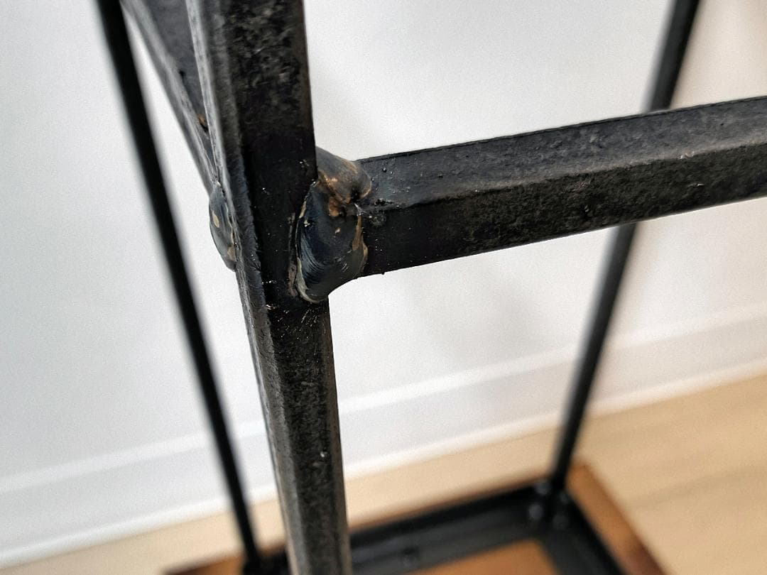 【一部傷あり】アデペシュ　ヴィンテージ加工有りのアイアンスツール