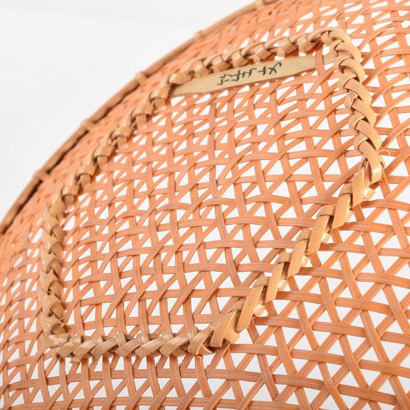 煎茶道具　末村笙文作　白竹　茶托　五客　共箱　M　R4944