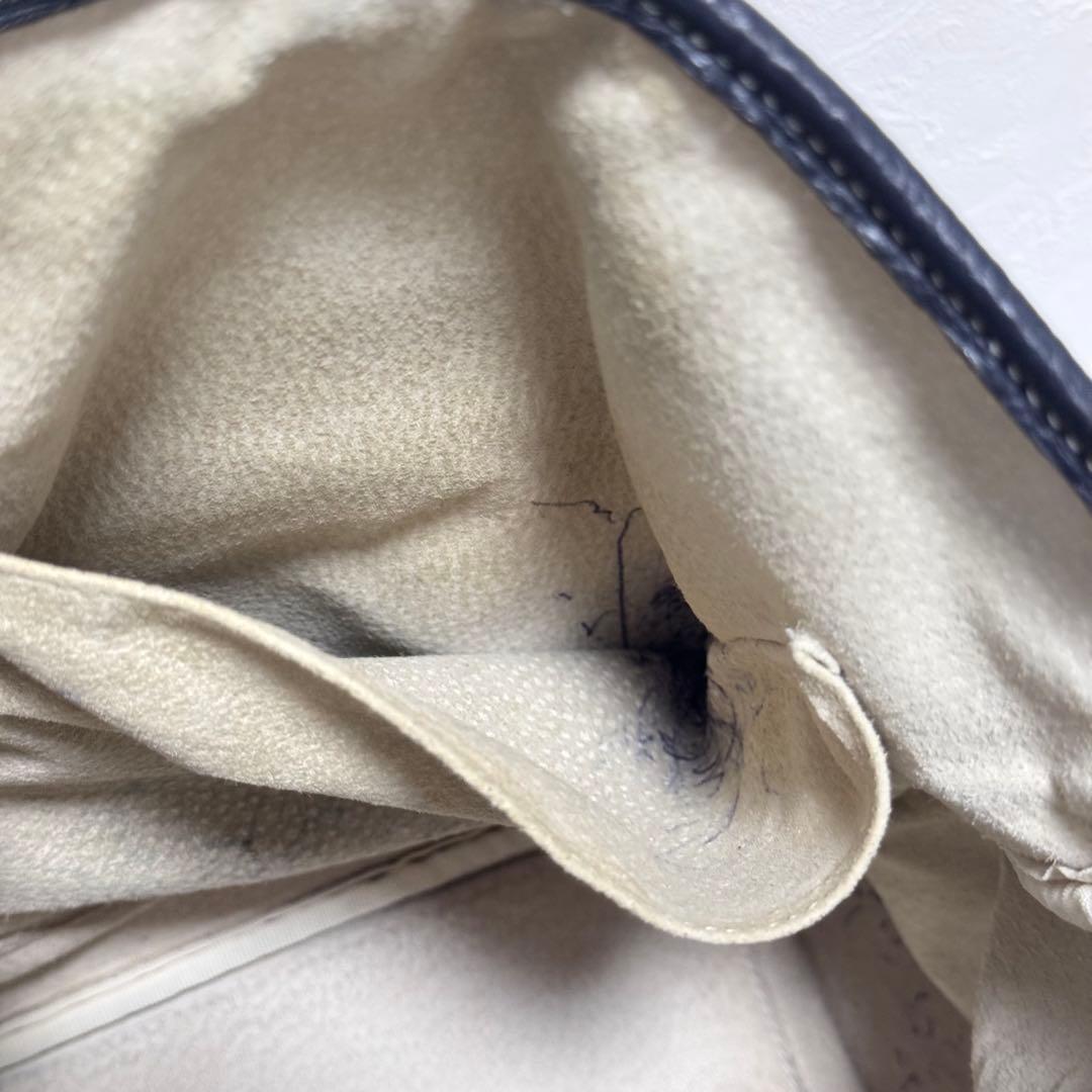 シセイ オールレザー トートバッグ ネイビー ビジネス 大容量 PC A4シボ革