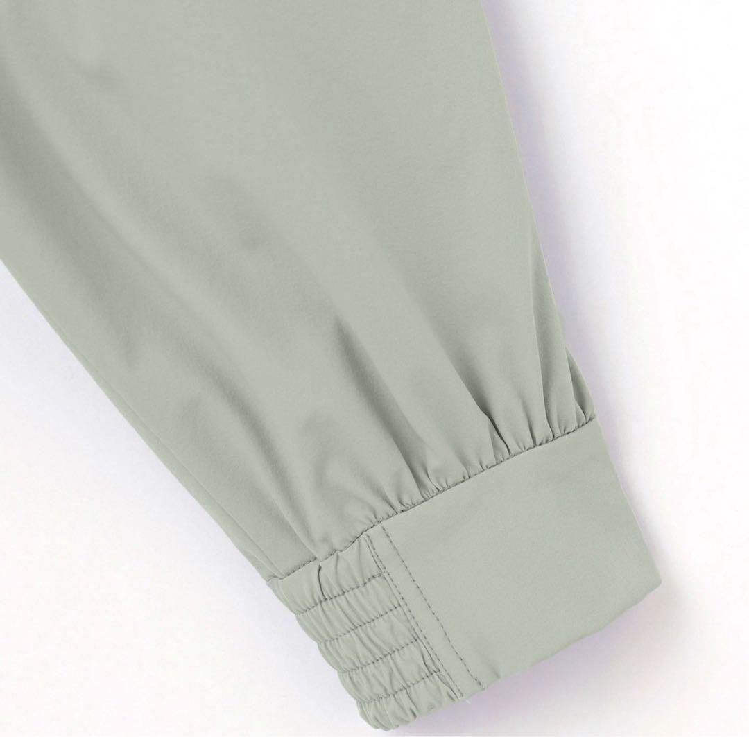 【洗える/撥水加工】ナイロン2WAYストレッチ ブルゾン　ブラウン