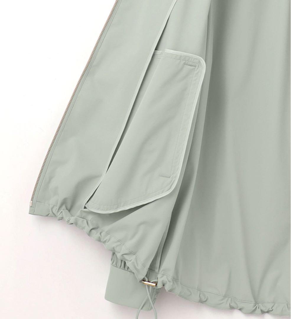 【洗える/撥水加工】ナイロン2WAYストレッチ ブルゾン　ブラウン