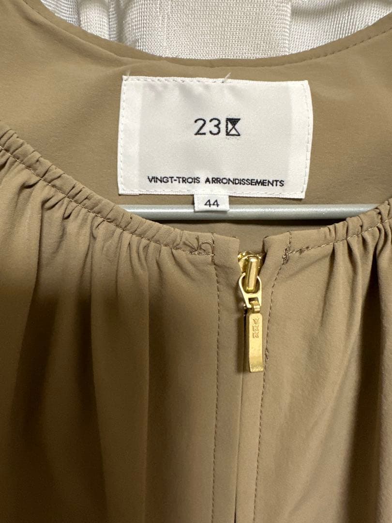 【洗える/撥水加工】ナイロン2WAYストレッチ ブルゾン　ブラウン