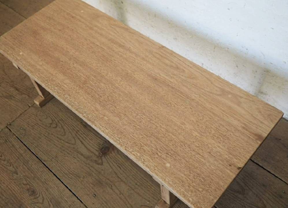 1097 ナチュラルテイストなローテーブル　文机　展示台　剥離家具　レトロ古家具