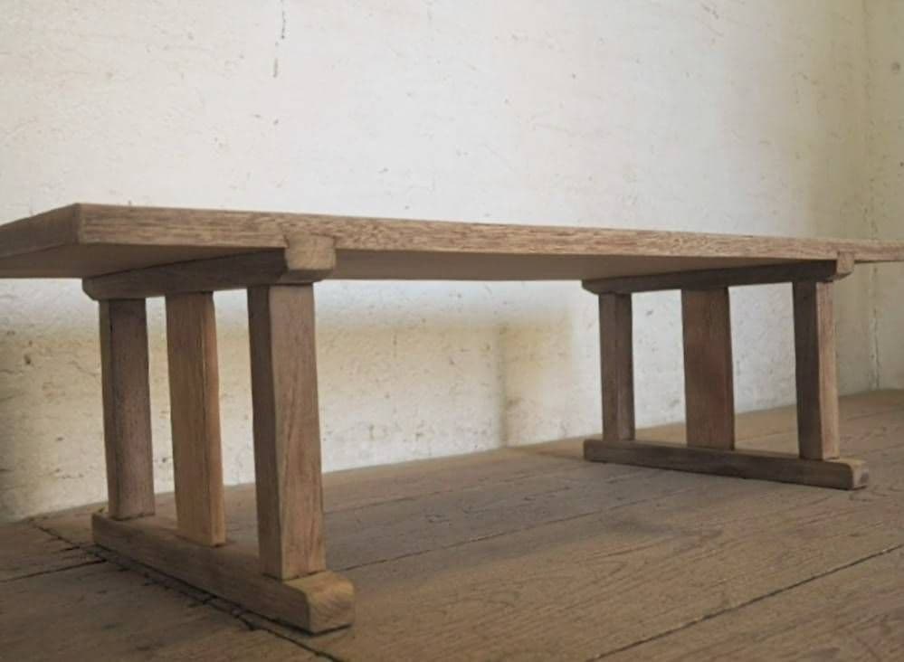 1097 ナチュラルテイストなローテーブル　文机　展示台　剥離家具　レトロ古家具