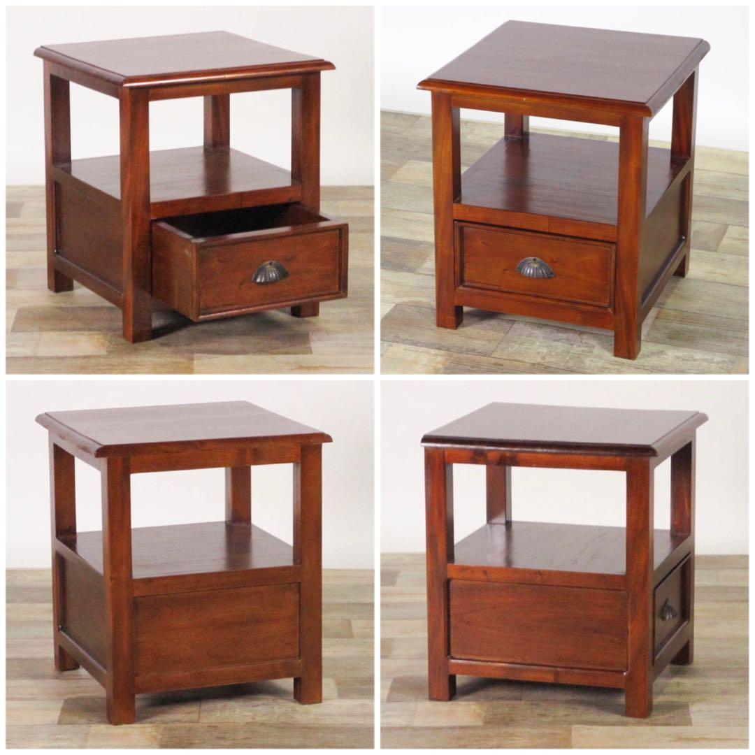 A 新品 アジアン サイドテーブル ミニテーブル 収納 飾り棚 アンティーク