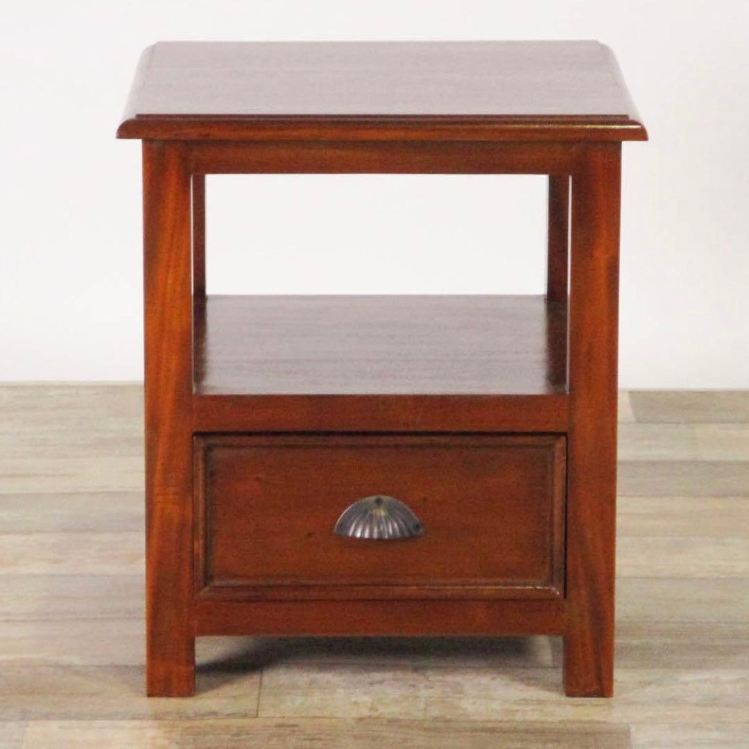 A 新品 アジアン サイドテーブル ミニテーブル 収納 飾り棚 アンティーク