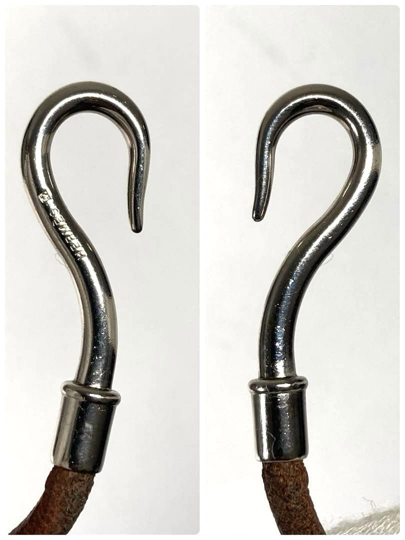 HERMES エルメス　ジャンボ　シルバー金具　レザー　ブレスレット　箱付き