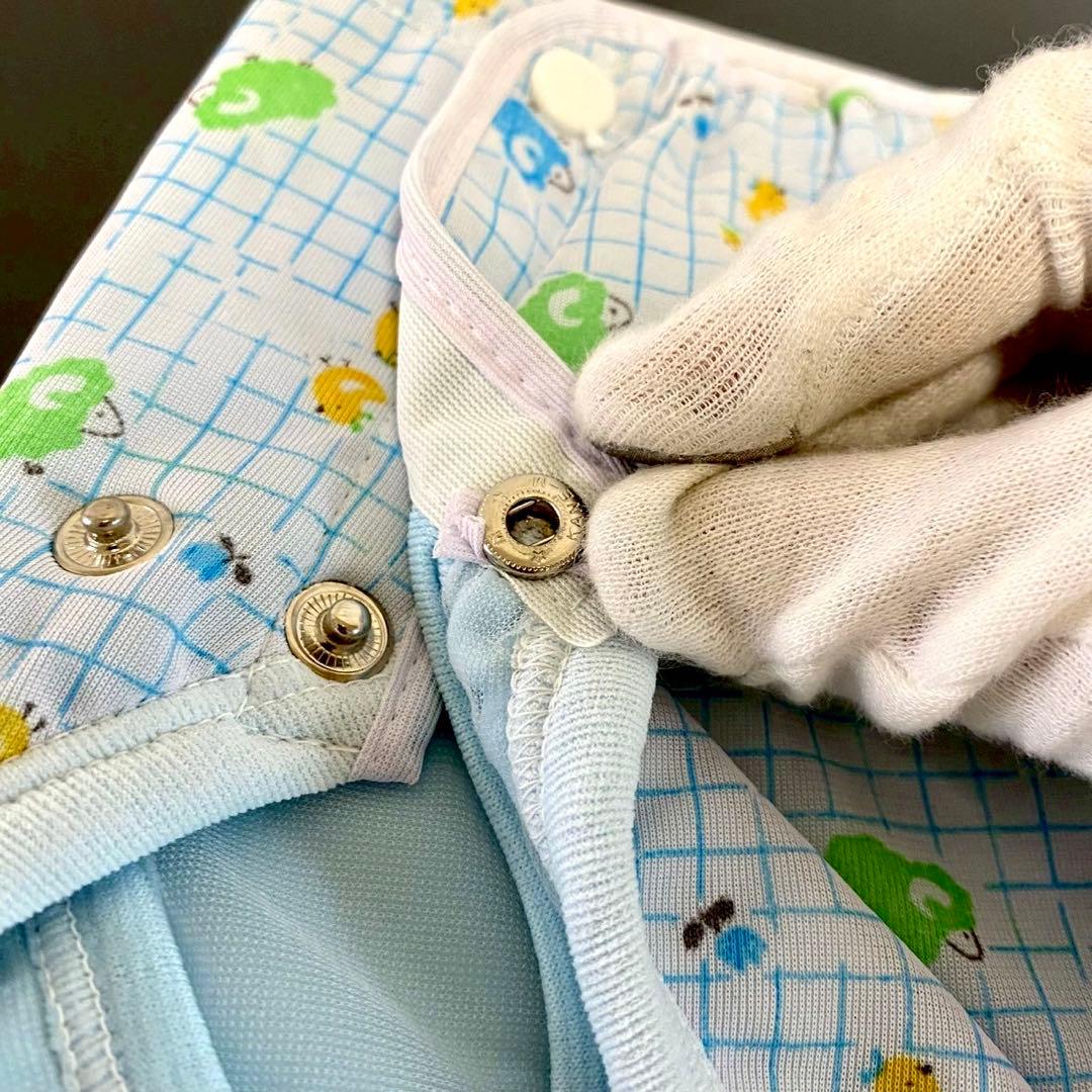 限定1 レトロ オムツカバー 2種 アニマル 動物　キリン 鳥　犬　車　花