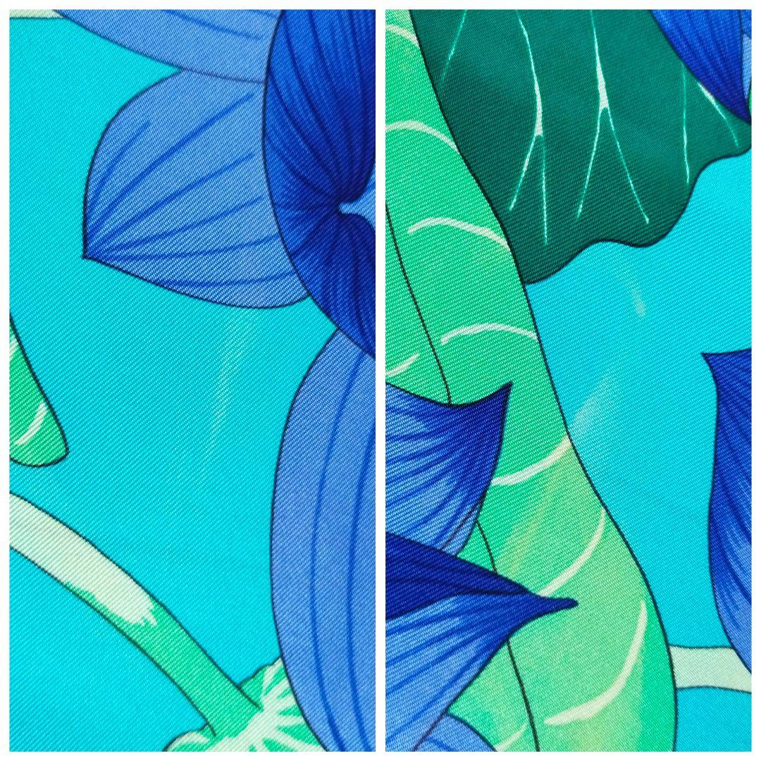 HERMES カレ90 スカーフ　FLEURS DE LOTUS 蓮の花