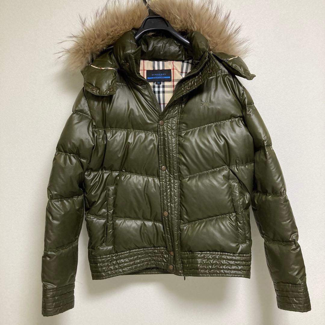 【美品】バーバリーブルーレーベル ダウンジャケット ノバチェック ショート丈