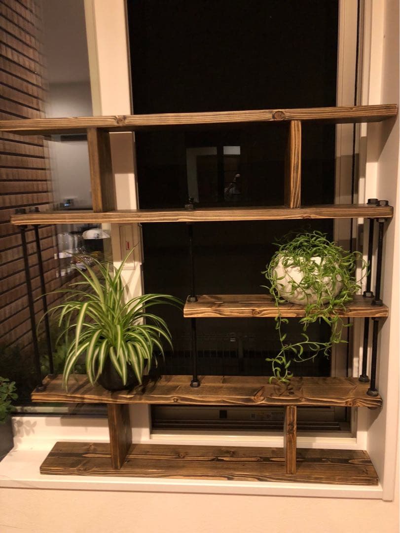 キッチンラック☆木目強調☆スパイスラック☆すきま収納☆プランターラック