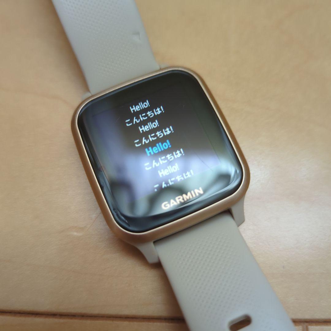 GARMIN VENU SQ musicスマートウォッチ ホワイト